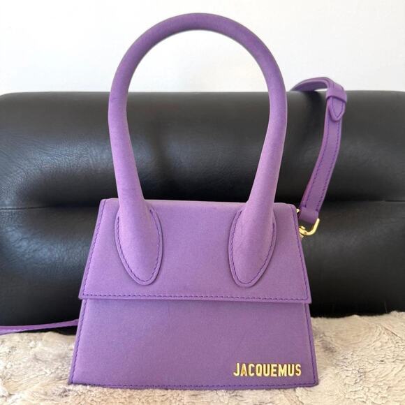 JACQUEMUS PURPLE LE CHIQUITO MOYEN BAG - Picture 1 of 8